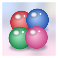 Candy Pop app icon: four glossy candy balls